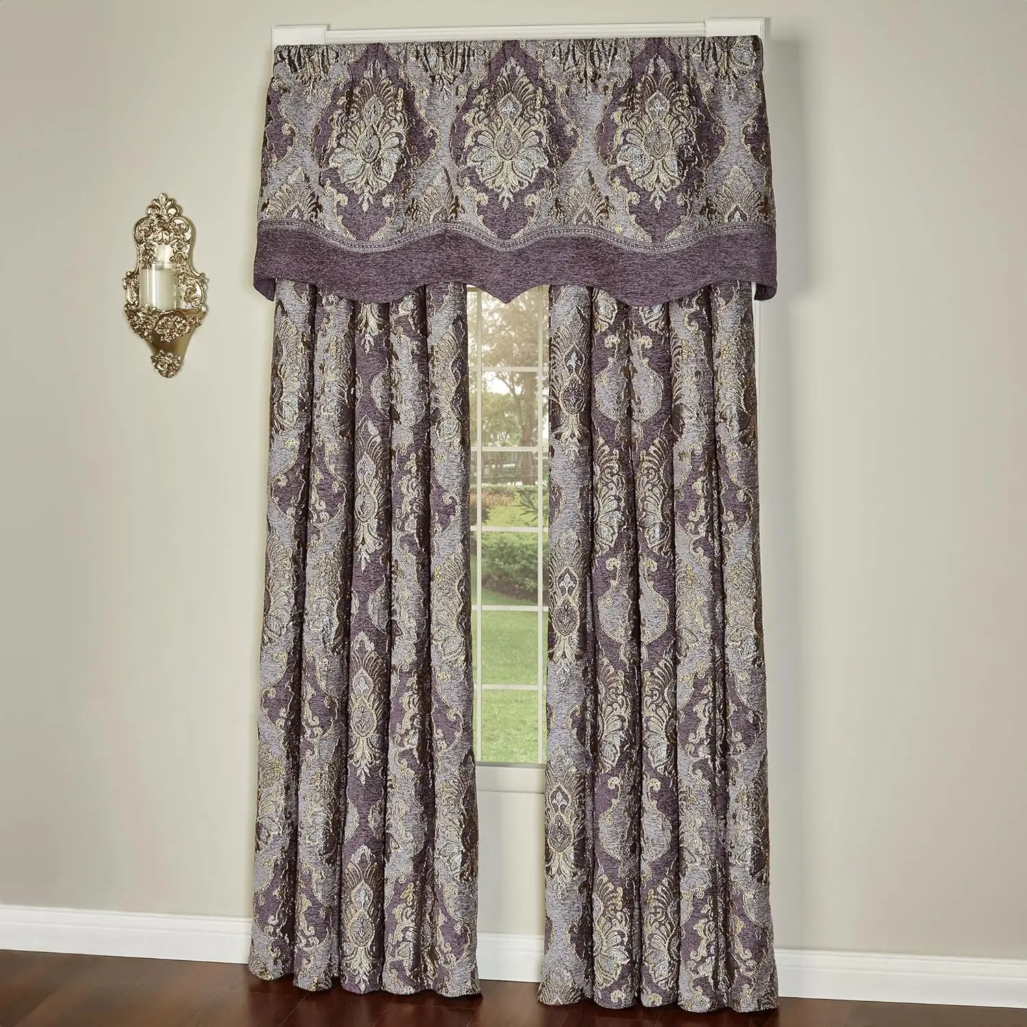 Regalia Luxury Window Treatments | Royal Purple, Grape, Lavender, and Gold | Traditional Jacquard-Woven Damask Medallion
Regalia Luxury Window Treatments | Royal Purple, Grape, Lavender, and Gold | Traditional Jacquard-Woven Damask Medallion