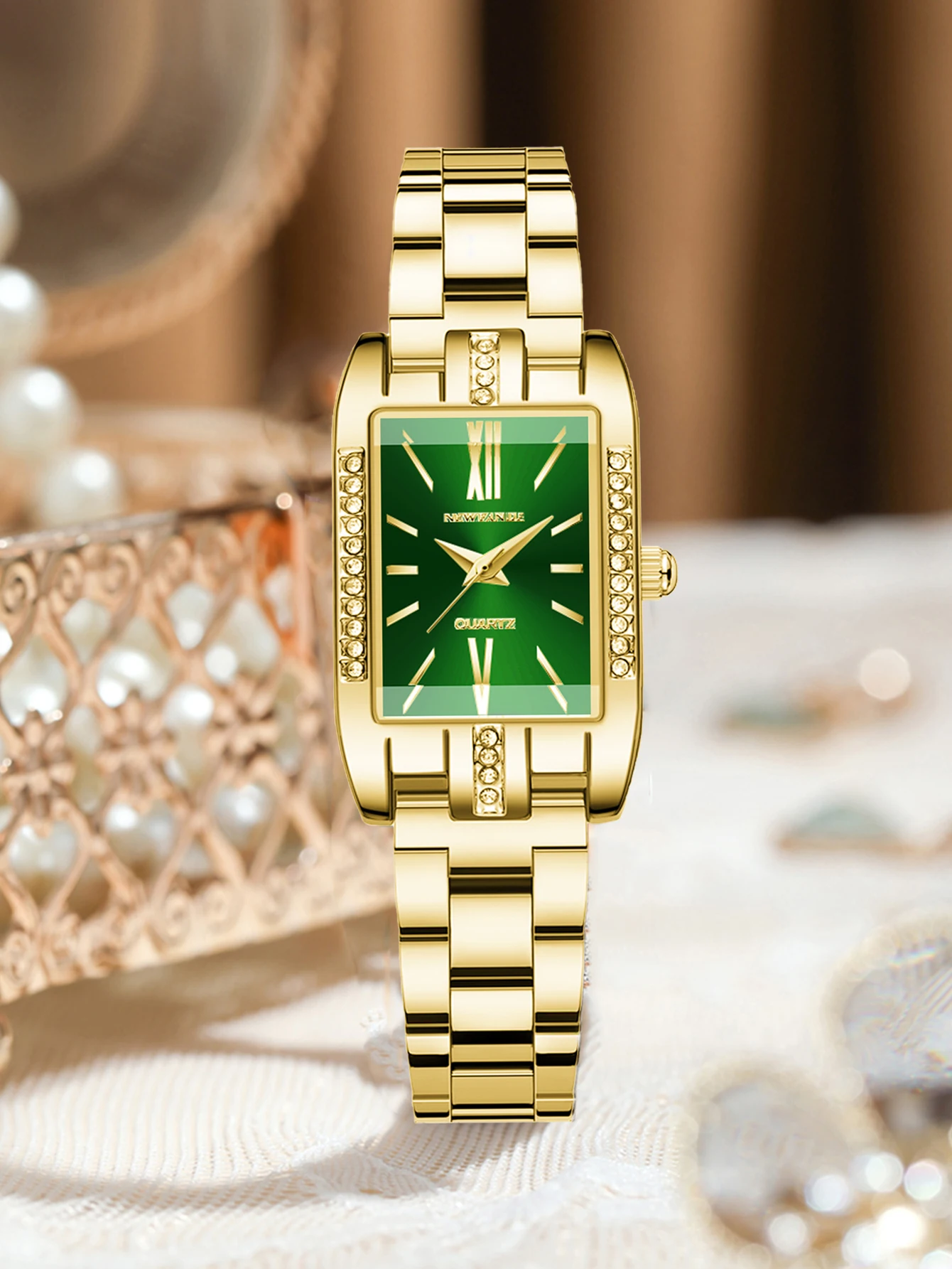 Women's rectangular ultra-thin Nordic minimalist style quartz watch fashionable stainless steel strap women's waterproof watch
Women's rectangular ultra-thin Nordic minimalist style quartz watch fashionable stainless steel strap women's waterproof watch