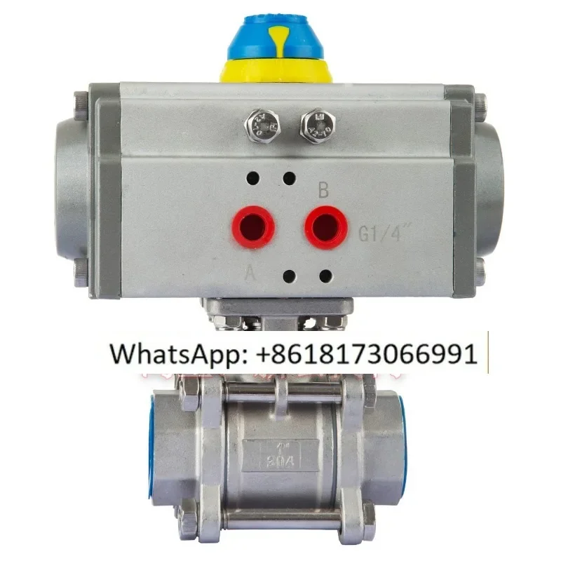 Q611F-16P pneumatic stainless steel 304 three piece ball valve AT internal thread thread explosion-proof steam valve DN25
Q611F-16P pneumatic stainless steel 304 three piece ball valve AT internal thread thread explosion-proof steam valve DN25