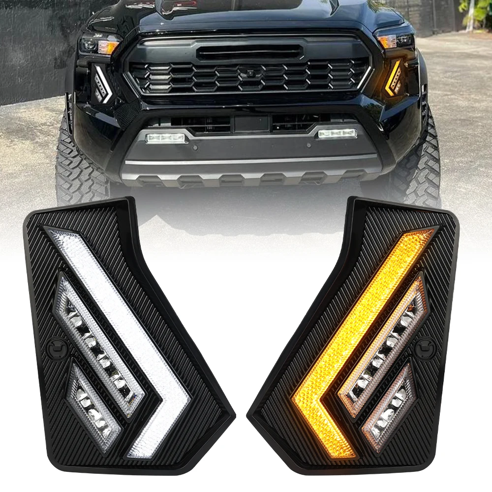 MOVOTOR Front Fang Lights with DRL Sequential Turn Signal Fog Light Daytime Running Light for 2024-2026 GEN 4 Toyota Tacoma
MOVOTOR Front Fang Lights with DRL Sequential Turn Signal Fog Light Daytime Running Light for 2024-2026 GEN 4 Toyota Tacoma