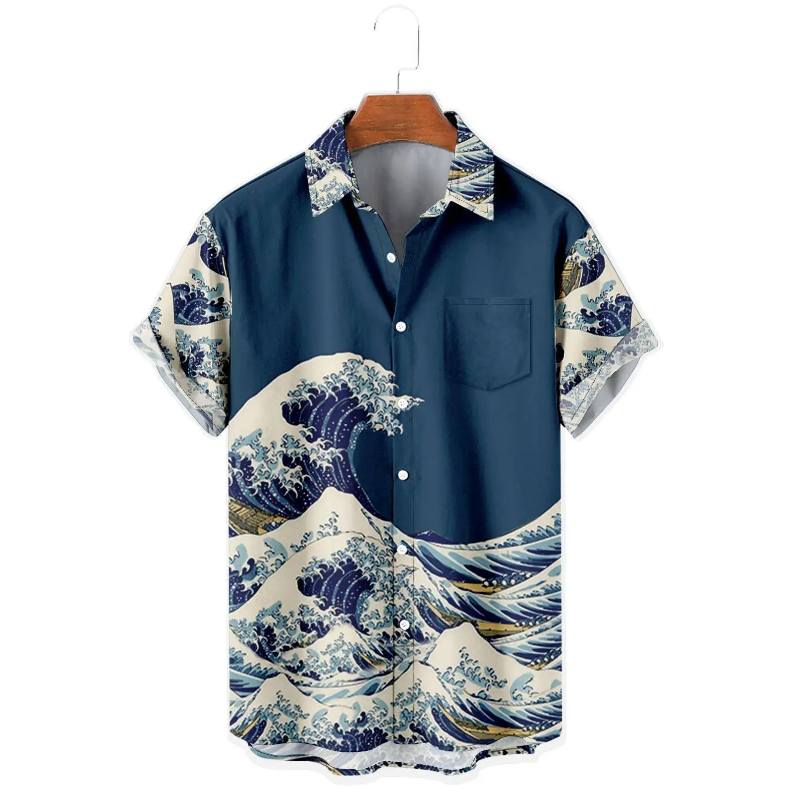 Ukiyoe Print ort Sve irt Men's Japanese Sle Floral Pattern Summer Casual Faion Polyester Blend Stand Fit
Ukiyoe Print ort Sve irt Men's Japanese Sle Floral Pattern Summer Casual Faion Polyester Blend Stand Fit