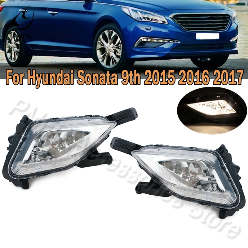 Car Front Bumper Fog Light Assembly Fog Light Driving DRL Fog Lamp With Bulb Foglamp For Hyundai Sonata 9 2015 2016 2017
Car Front Bumper Fog Light Assembly Fog Light Driving DRL Fog Lamp With Bulb Foglamp For Hyundai Sonata 9 2015 2016 2017