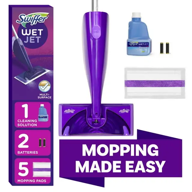 Швабра Swiffer Wet Jet, средство для мытья полов по дереву, ламината, плитки, набор для чистки, свежий аромат
Швабра Swiffer Wet Jet, средство для мытья полов по дереву, ламината, плитки, набор для чистки, свежий аромат