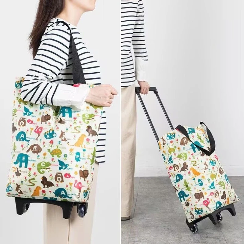 Portable Shopping Cart Foldable Bag with Trailer Pull Rod Suitable for Supermarket Shopping Fruit Vegetable Storage Home Cart
Portable Shopping Cart Foldable Bag with Trailer Pull Rod Suitable for Supermarket Shopping Fruit Vegetable Storage Home Cart