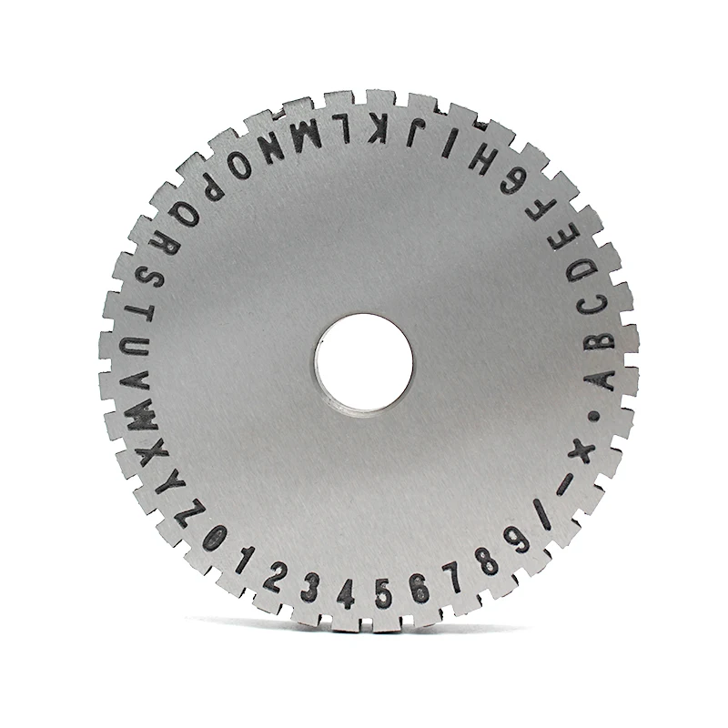 Character Plate Font Wheel Gear for Manual steel embossing machine Embosser 2mm/ 2.5mm/ 3mm/ 4mm/ 5mm/ 6mm Metal Sheet Plate
Character Plate Font Wheel Gear for Manual steel embossing machine Embosser 2mm/ 2.5mm/ 3mm/ 4mm/ 5mm/ 6mm Metal Sheet Plate