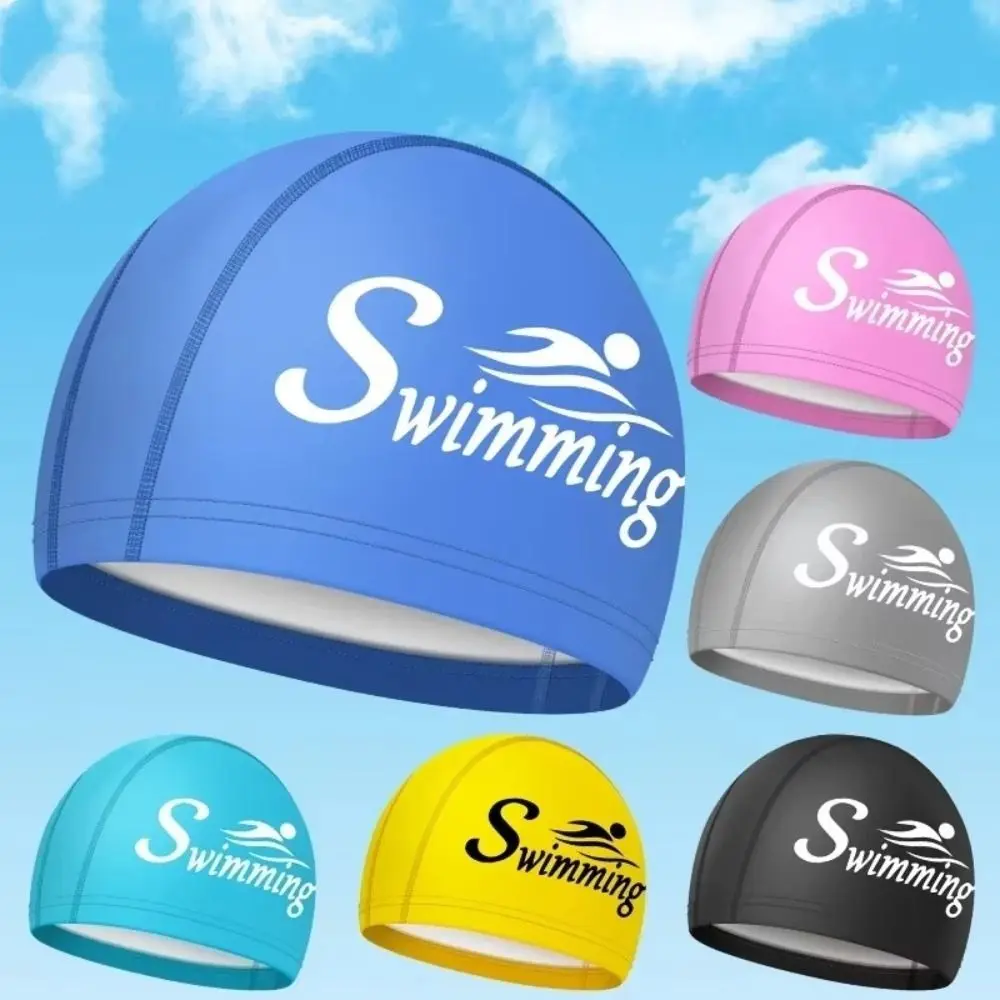 New Letter Printed Swim Caps Large Size PU Waterproof Swimming Caps Long Hair Ear Protection Pool Bathing Hats for Women Men
New Letter Printed Swim Caps Large Size PU Waterproof Swimming Caps Long Hair Ear Protection Pool Bathing Hats for Women Men
