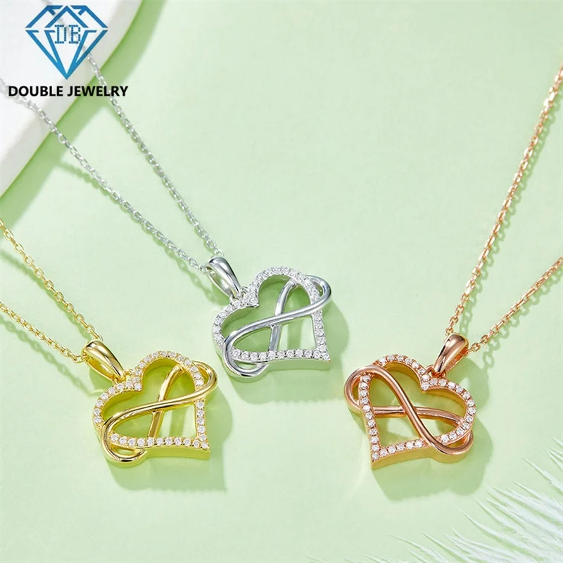 Double Jewelry Heart shape Moissanite Pendant Necklaces for girlfriend lover jewelry gift S925 sterling silver Necklace jewelry
Double Jewelry Heart shape Moissanite Pendant Necklaces for girlfriend lover jewelry gift S925 sterling silver Necklace jewelry