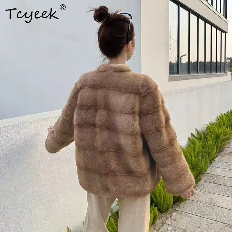 Tcyeek Luxury Natural Mink Fur Coat Women Winter Clothes Real Womens Mink Ladies Fashion Coats New in Jackets Шуба Женская
Tcyeek Luxury Natural Mink Fur Coat Women Winter Clothes Real Womens Mink Ladies Fashion Coats New in Jackets Шуба Женская