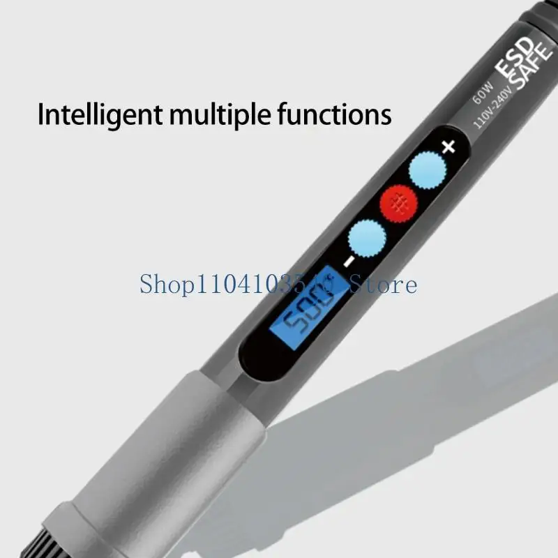 02DC 60W Adjustable Temperature Soldering Iron 180-500℃ Welding Solder Digital Display Portable Repair Welding Repair Tool
02DC 60W Adjustable Temperature Soldering Iron 180-500℃ Welding Solder Digital Display Portable Repair Welding Repair Tool