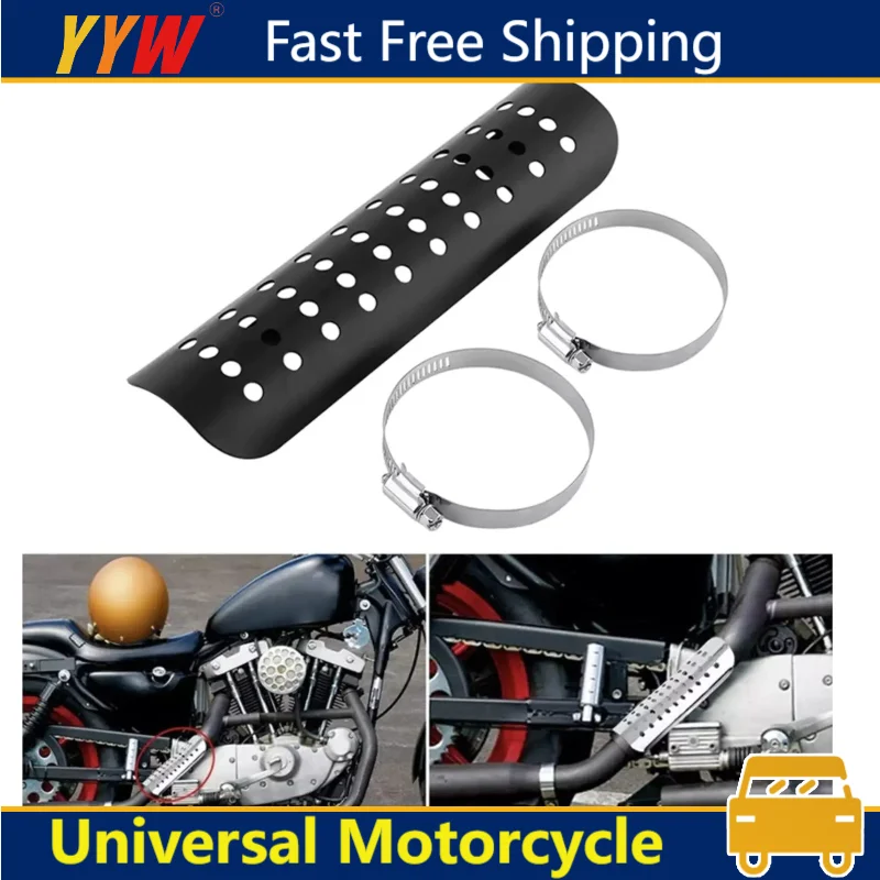 Universal Motorcycle Exhaust Muffler Pipe Heat Shield Cover Heel Guard Muffler Protector Guard For Harley Honda Yamaha Custom
Universal Motorcycle Exhaust Muffler Pipe Heat Shield Cover Heel Guard Muffler Protector Guard For Harley Honda Yamaha Custom