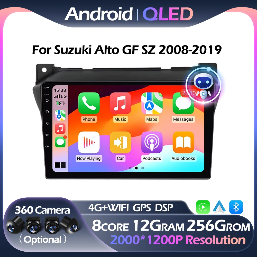 QLED 4G WIFI Car Radio For Suzuki Alto GF SZ 2008-2019 Multimedia Navigation Player Android Auto CarPlay FM DSP Bluetooth
QLED 4G WIFI Car Radio For Suzuki Alto GF SZ 2008-2019 Multimedia Navigation Player Android Auto CarPlay FM DSP Bluetooth