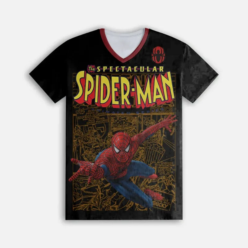 Летние мужские и женские футболки Marvel Spider Man с воротником с 3D цифровым принтом и короткими рукавами, спортивная скоростная сушка
Летние мужские и женские футболки Marvel Spider Man с воротником с 3D цифровым принтом и короткими рукавами, спортивная скоростная сушка