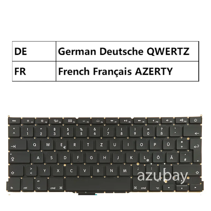 French AZERTY German QWERTZ Keyboard For Apple MacBook Pro Retina 13” A1502 (2013-2015), For Backlight
French AZERTY German QWERTZ Keyboard For Apple MacBook Pro Retina 13” A1502 (2013-2015), For Backlight