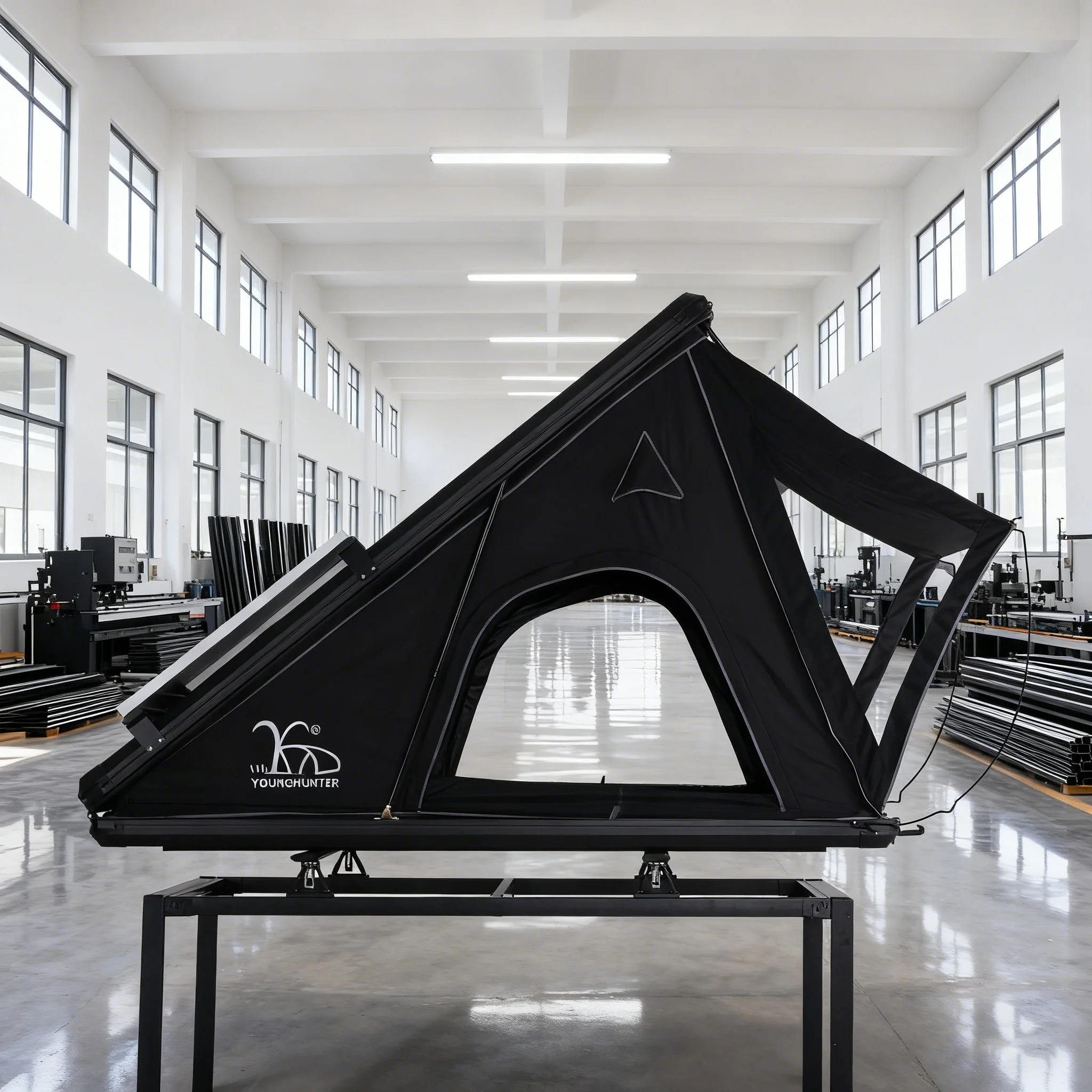 Camping Overland 4x4 Aluminum Triangle Roof Box Tent with 2pcs Black Cargo Luggage Carrier Bike Rack
Camping Overland 4x4 Aluminum Triangle Roof Box Tent with 2pcs Black Cargo Luggage Carrier Bike Rack