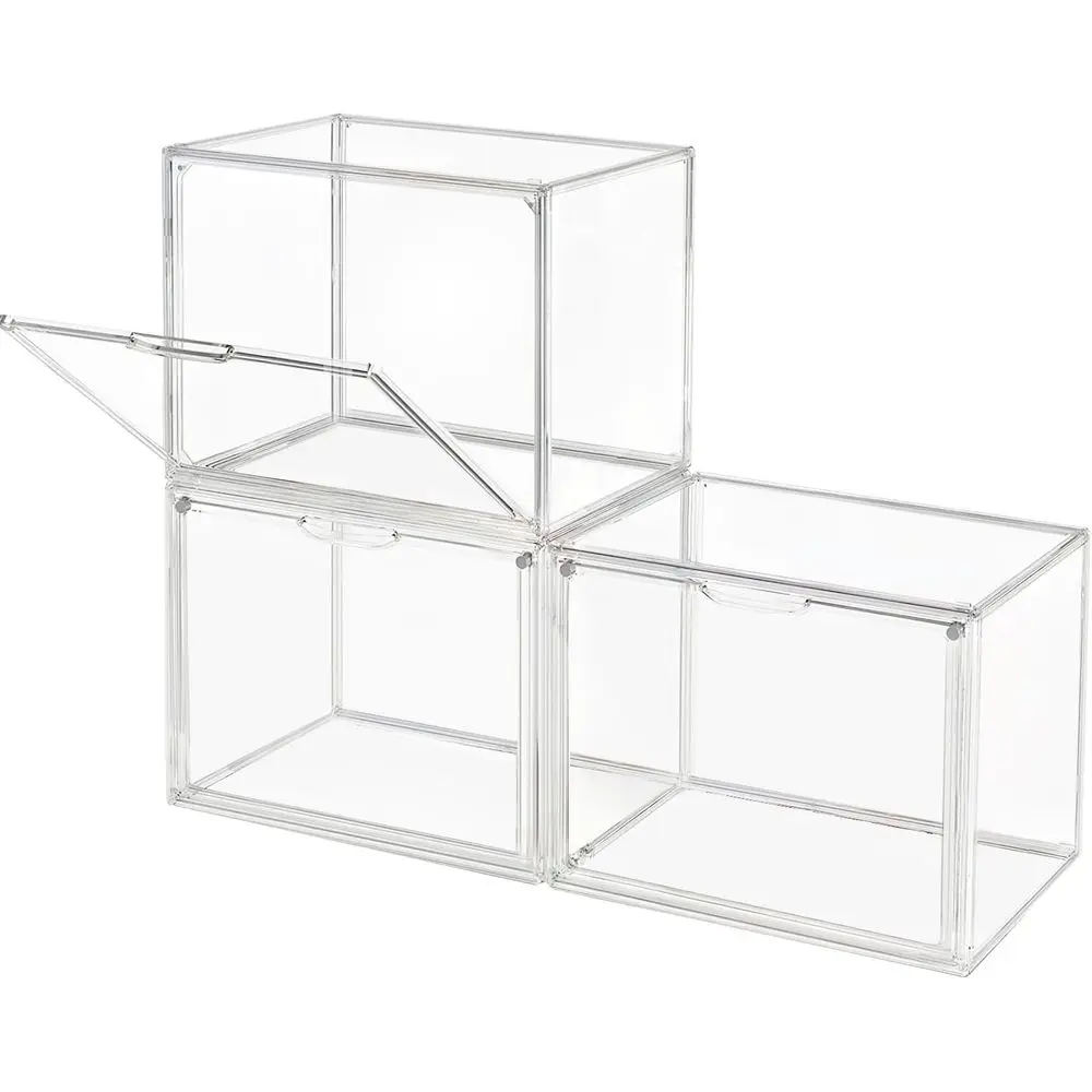 Stackable Clear Plastic Storage Bins with Magnetic Lids, Dustproof Display Cases for Books & Cosmetics, Large Collectible Showca
Stackable Clear Plastic Storage Bins with Magnetic Lids, Dustproof Display Cases for Books & Cosmetics, Large Collectible Showca