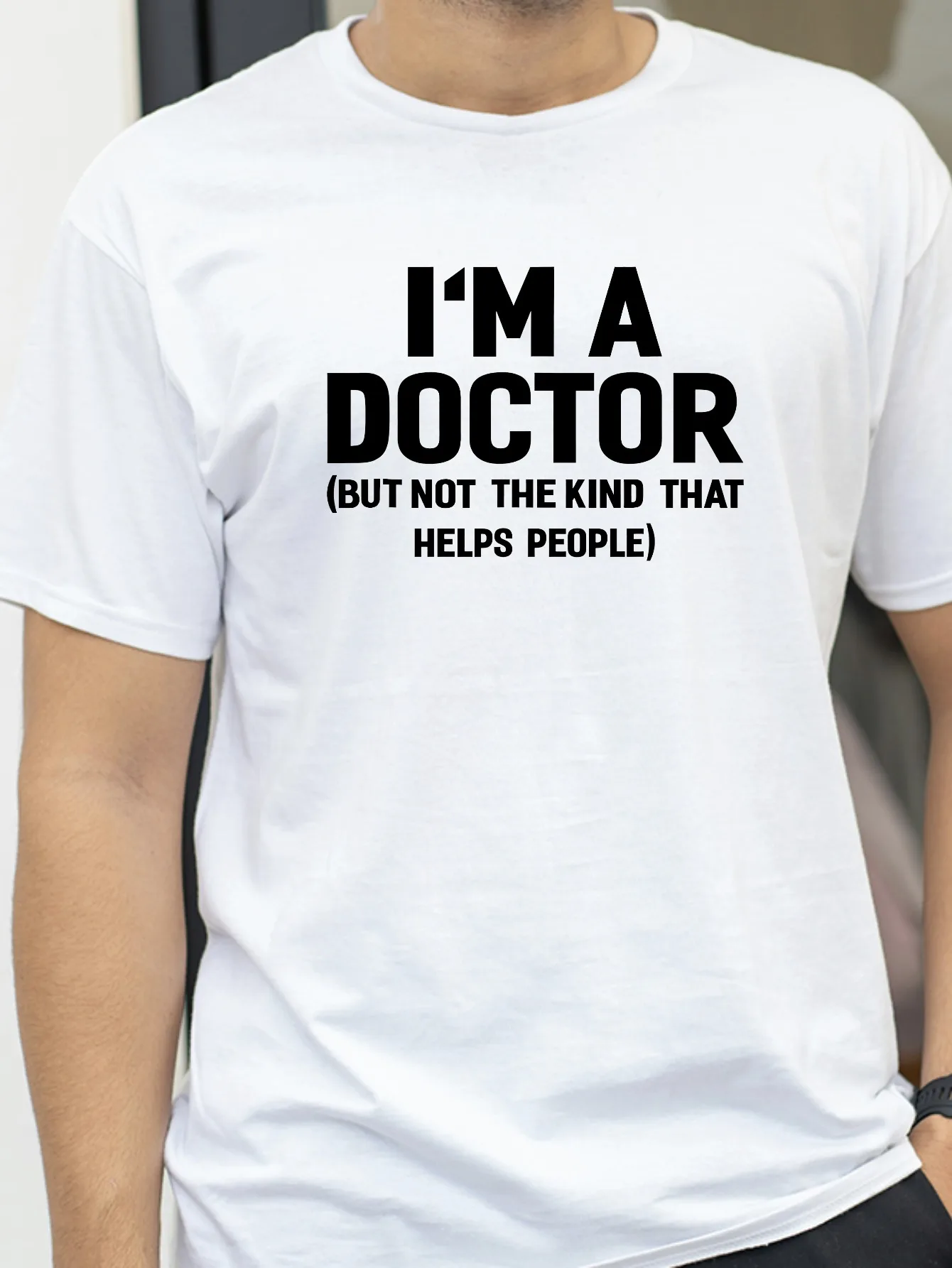 I'm A Doctor (Not The Kind That Helps People) Funny Vintage T-Shirt Unisex Cotton Hip Hop Hot Sale Tee
I'm A Doctor (Not The Kind That Helps People) Funny Vintage T-Shirt Unisex Cotton Hip Hop Hot Sale Tee
