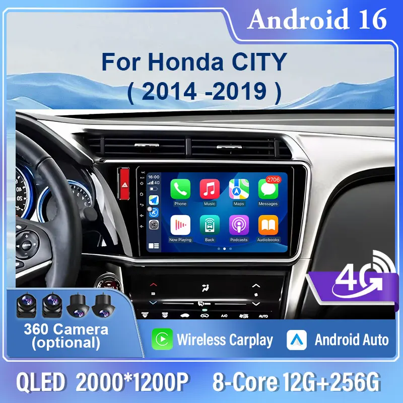 10" Android 16 Carplay Auto Car Radio Multimedia Player For Honda CITY 2014 -2019 Autoradio Stereo no 2din
10" Android 16 Carplay Auto Car Radio Multimedia Player For Honda CITY 2014 -2019 Autoradio Stereo no 2din