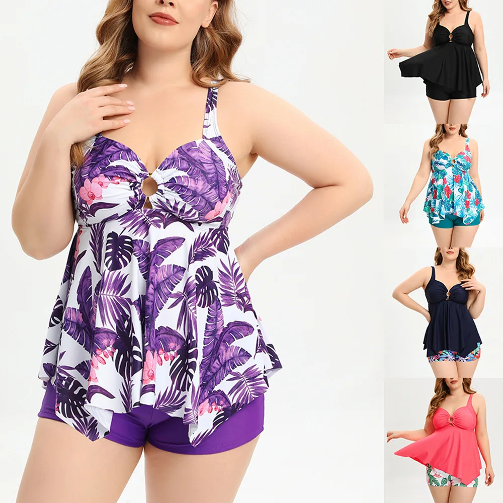 Women Printed Bikini Large Size Swimsuits Sets Conservative Split Flat Angle Swimwear Wholesale New 2024
Women Printed Bikini Large Size Swimsuits Sets Conservative Split Flat Angle Swimwear Wholesale New 2024