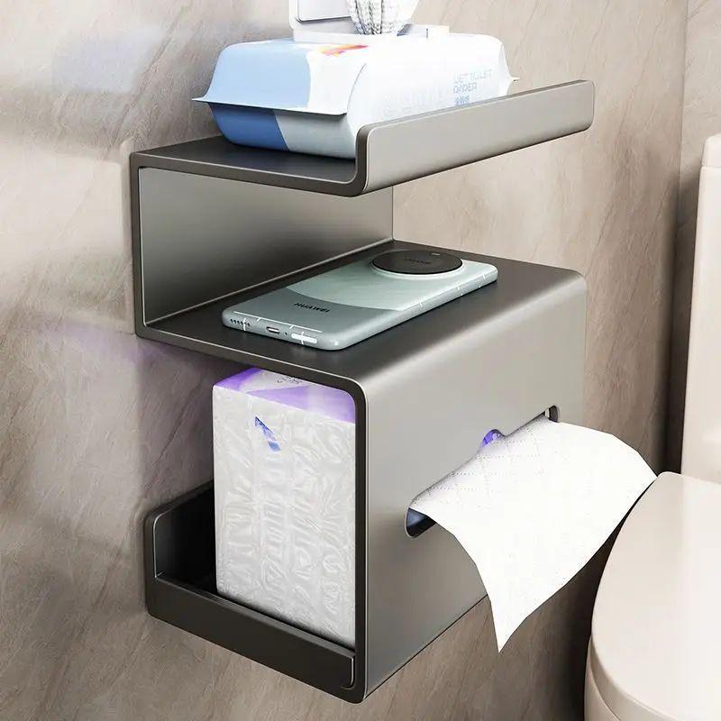 Toilet tissue box, non-punching toilet rack, wall-mounted paper drawing box, toilet roll holder
Toilet tissue box, non-punching toilet rack, wall-mounted paper drawing box, toilet roll holder
