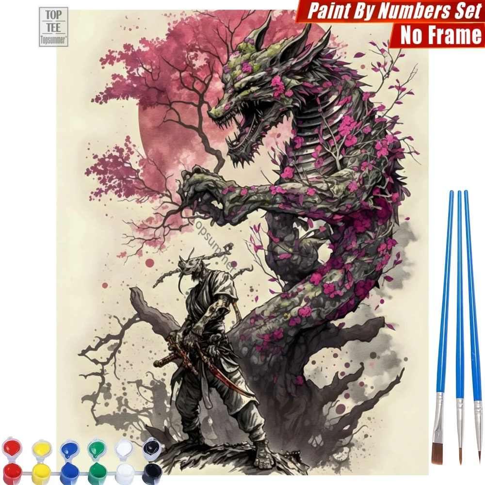 Warrior Cherry Dragon Paints By Numbers Set - Swords Full Moon Abstract Wall Art Birthday Gift For Son
Warrior Cherry Dragon Paints By Numbers Set - Swords Full Moon Abstract Wall Art Birthday Gift For Son