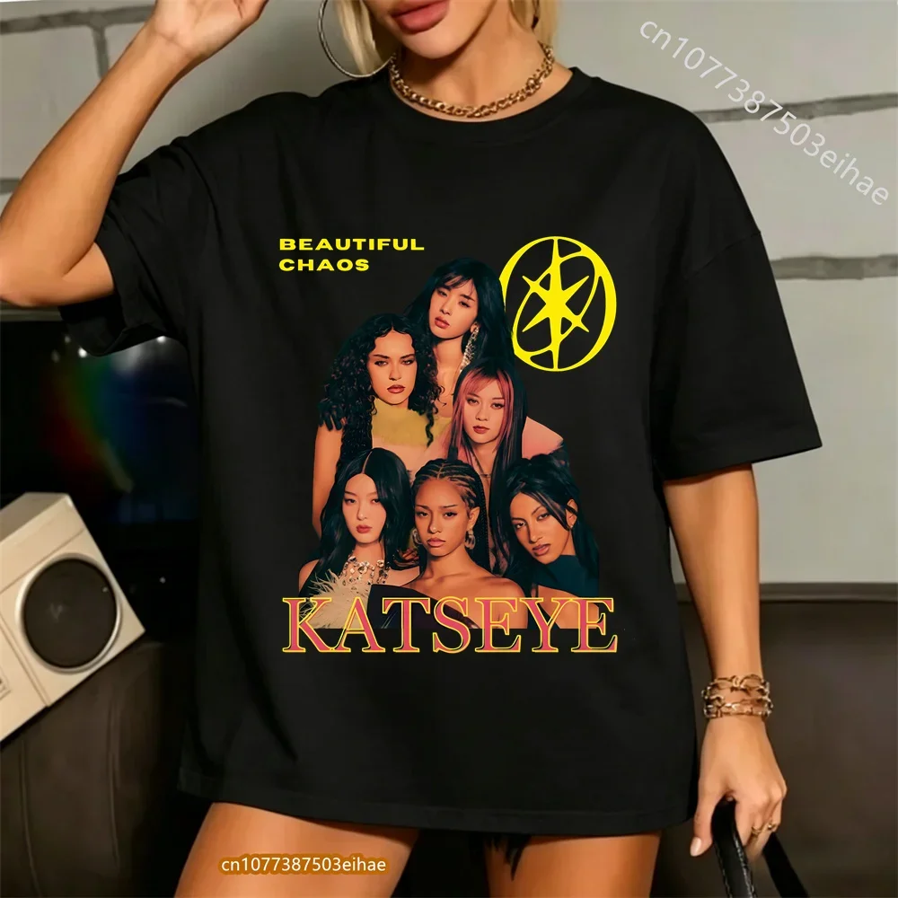 Korean Aesthetic Kpop Katseye Eyes Graphic Tee Pop Music Print Oversized Soft Cotton Casual T Shirts For Men Women Youth Kids
Korean Aesthetic Kpop Katseye Eyes Graphic Tee Pop Music Print Oversized Soft Cotton Casual T Shirts For Men Women Youth Kids