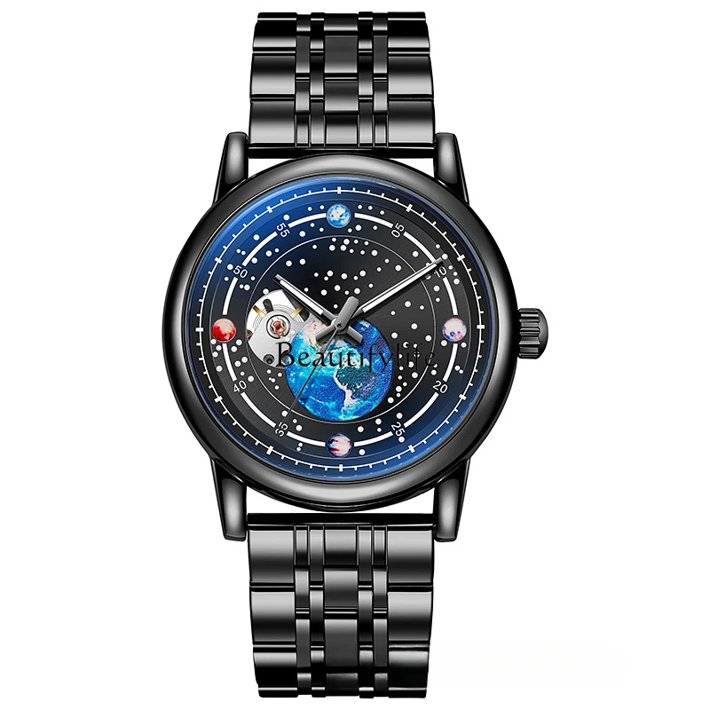 Fully automatic mechanical watch waterproof luminous function men's hollow mechanical watch
Fully automatic mechanical watch waterproof luminous function men's hollow mechanical watch