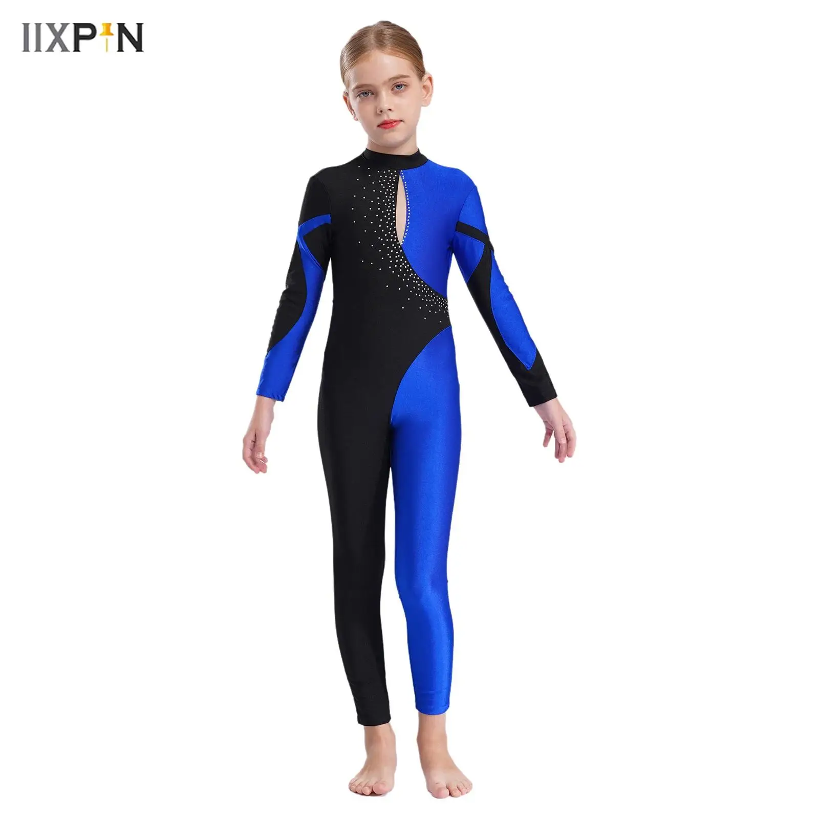 Kids Girls Gymnastics Figure Skating Jumpsuit Long Sleeve Shiny Rhinestones Contrast Color Splice Leotard Ballet Dance Costume
Kids Girls Gymnastics Figure Skating Jumpsuit Long Sleeve Shiny Rhinestones Contrast Color Splice Leotard Ballet Dance Costume