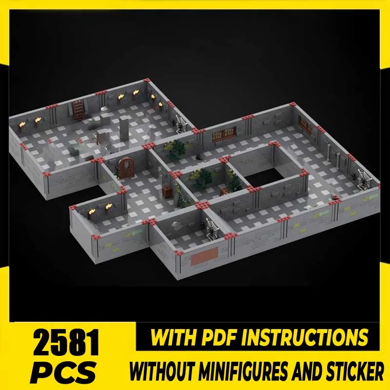 Moc Building Blocks Minifig Scale Modular Dungeon Model Technology Brick DIY Assembly Model Construction Holiday Set Toys
Moc Building Blocks Minifig Scale Modular Dungeon Model Technology Brick DIY Assembly Model Construction Holiday Set Toys