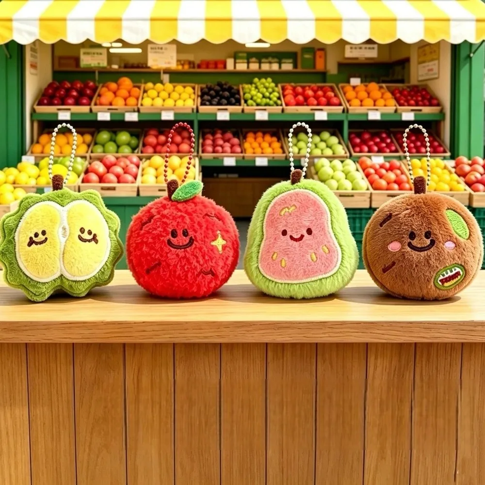 New Cartoon Fruit Plushie Bag Pendant Guava Strawberry Lychee Blueberry Durian Kiwi Backpack Charm Soft Cute Key Chain Kid Gifts
New Cartoon Fruit Plushie Bag Pendant Guava Strawberry Lychee Blueberry Durian Kiwi Backpack Charm Soft Cute Key Chain Kid Gifts