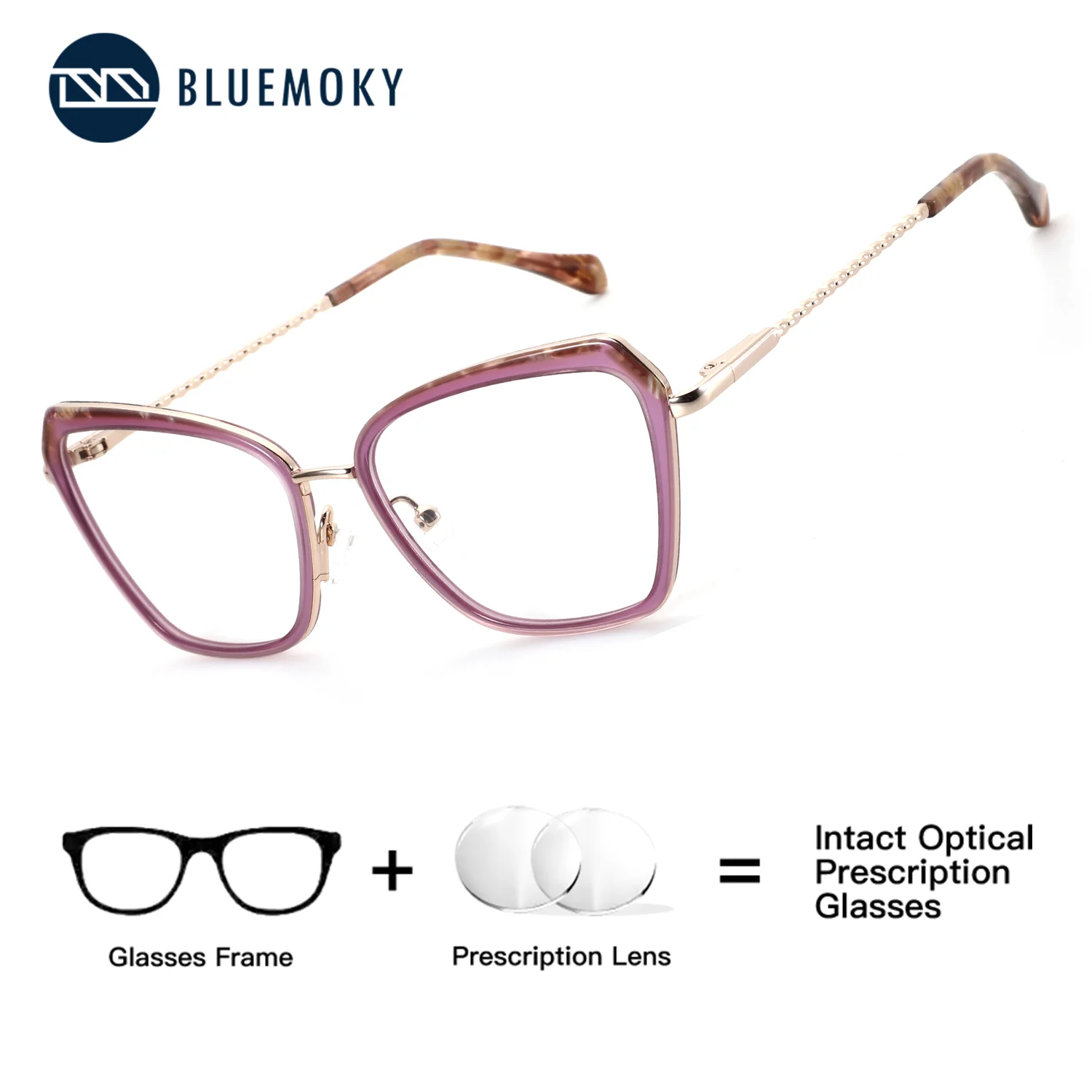BLUEMOKY Metal Prescription Glasses Women Butterfly Progressive Photochromic Myopia Anti Blue Light Eyeglasses
BLUEMOKY Metal Prescription Glasses Women Butterfly Progressive Photochromic Myopia Anti Blue Light Eyeglasses