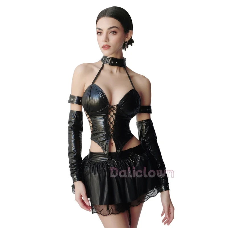 ☀2026Miss Misa Devil's City Queen Anime Cosplay Costume Women Sexy Gothic Black PU Leather Lace-Up Corset Top Skirt Halloween☀@5
☀2026Miss Misa Devil's City Queen Anime Cosplay Costume Women Sexy Gothic Black PU Leather Lace-Up Corset Top Skirt Halloween☀@5