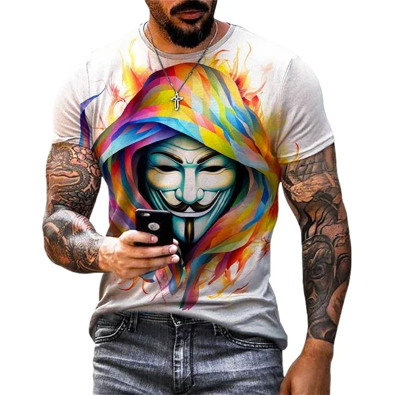 Hot Salling 2024 Men's Women's Fashion Funny Mask T-shirt 3d Casual Cool Movie T-shirt Hip Hop Street Funny Kids T-shirt
Hot Salling 2024 Men's Women's Fashion Funny Mask T-shirt 3d Casual Cool Movie T-shirt Hip Hop Street Funny Kids T-shirt