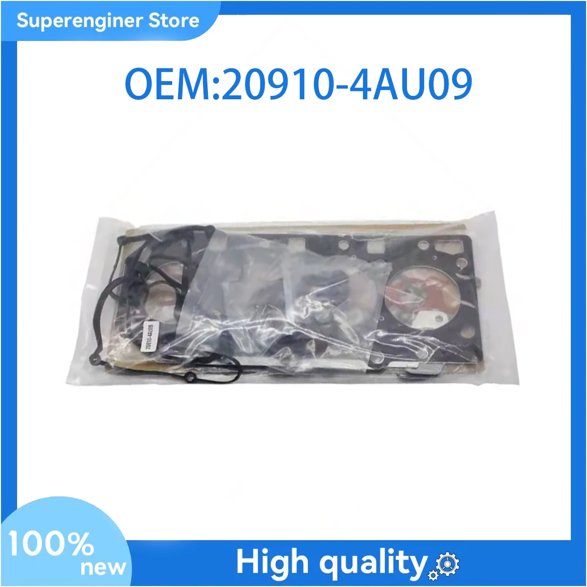 Engine Overhaul Gasket Kit 20910-4AU09 20910-4AD00 for Hyundai Kia H-1 2007-2015
Engine Overhaul Gasket Kit 20910-4AU09 20910-4AD00 for Hyundai Kia H-1 2007-2015