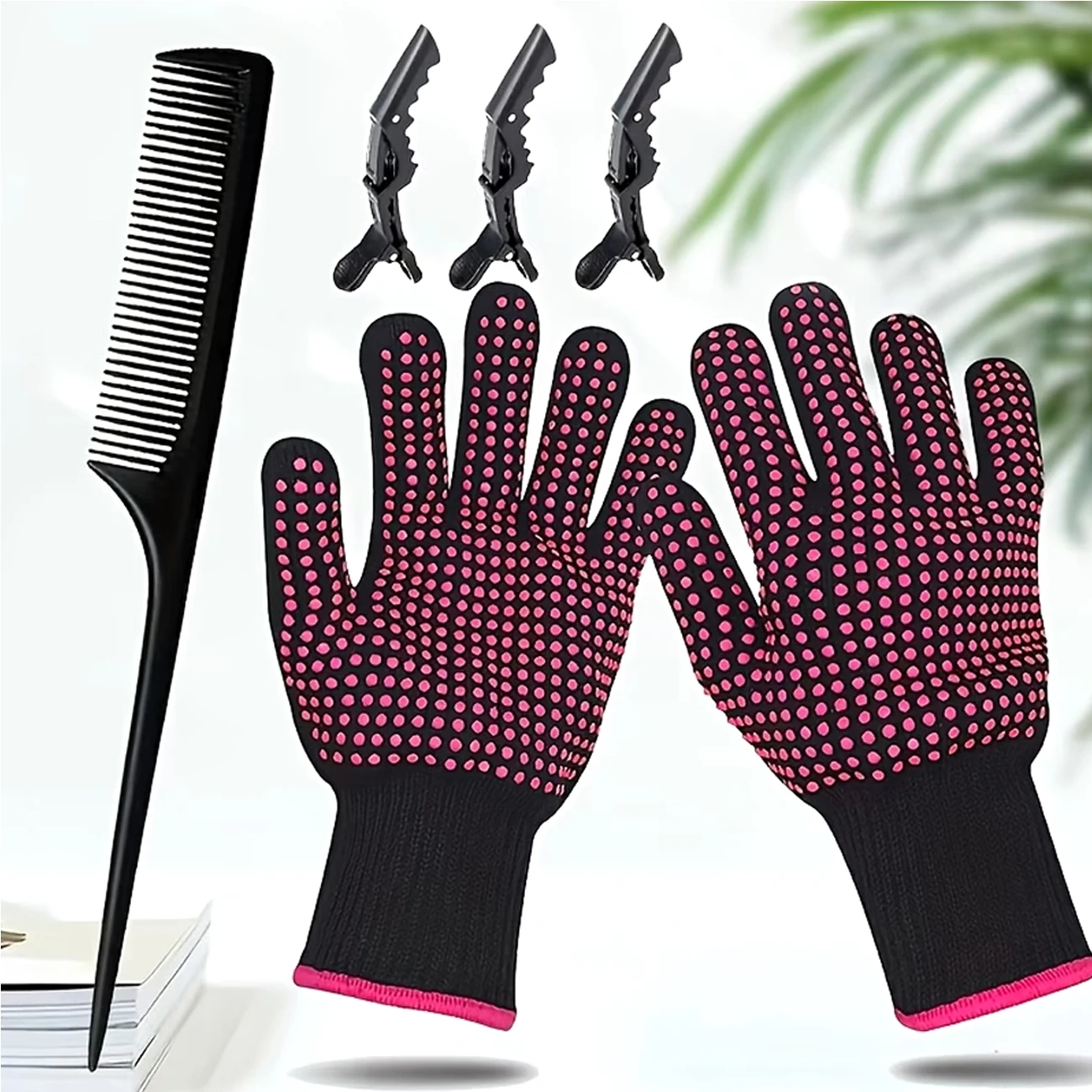 Professional Hair Styling Kit with Hair Clips Combs And Gloves for Detangling Straightening Hair Styling Tools Set
Professional Hair Styling Kit with Hair Clips Combs And Gloves for Detangling Straightening Hair Styling Tools Set
