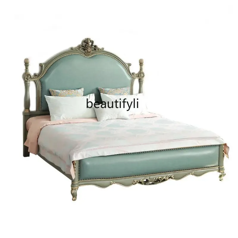 French Entry Lux Style Solid Wood 1.8 M Double Leather Bed Master Bedroom European Light Luxury Court Bed
French Entry Lux Style Solid Wood 1.8 M Double Leather Bed Master Bedroom European Light Luxury Court Bed