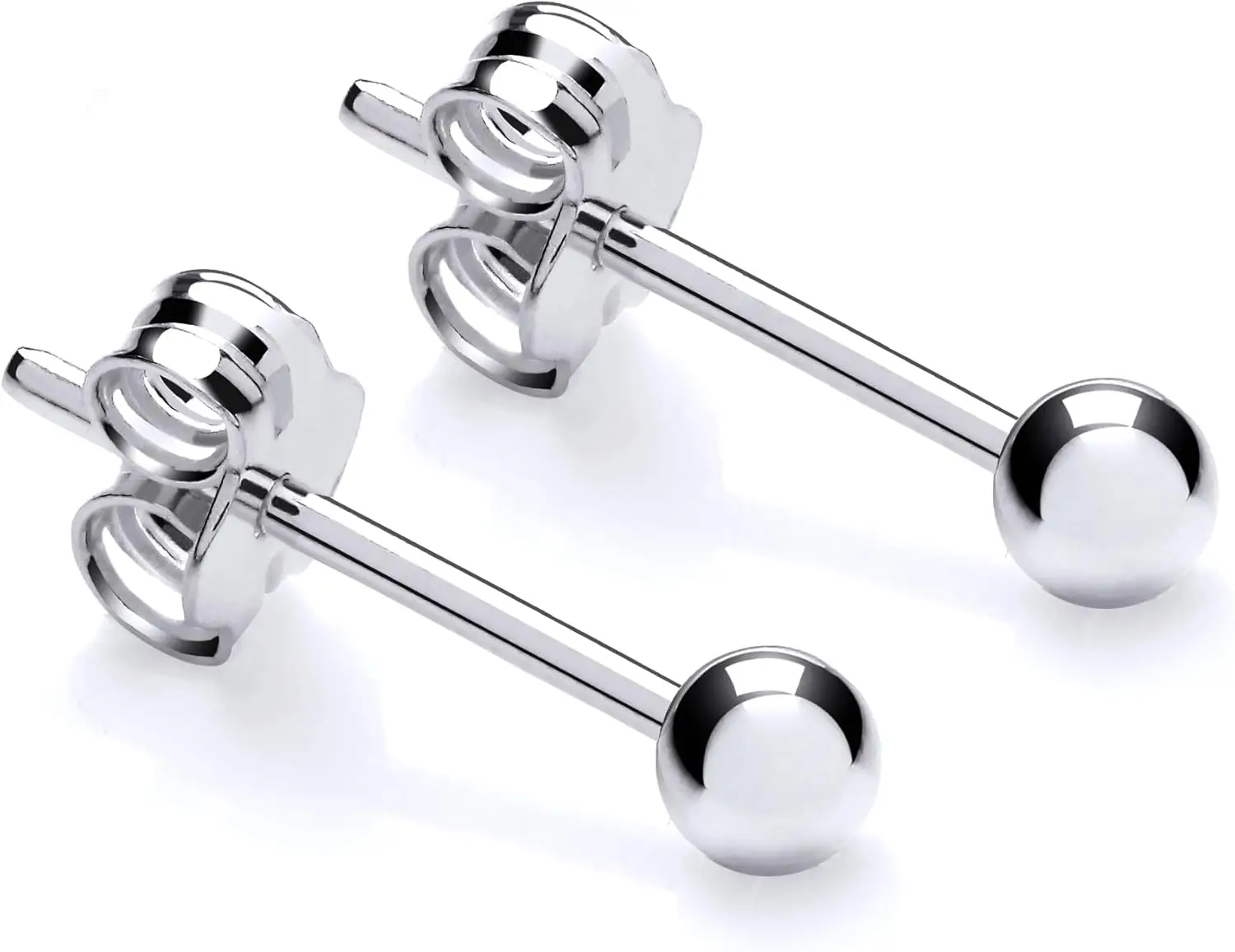 3mm Sterling Silver Ball Stud Earrings for Women and Men
3mm Sterling Silver Ball Stud Earrings for Women and Men