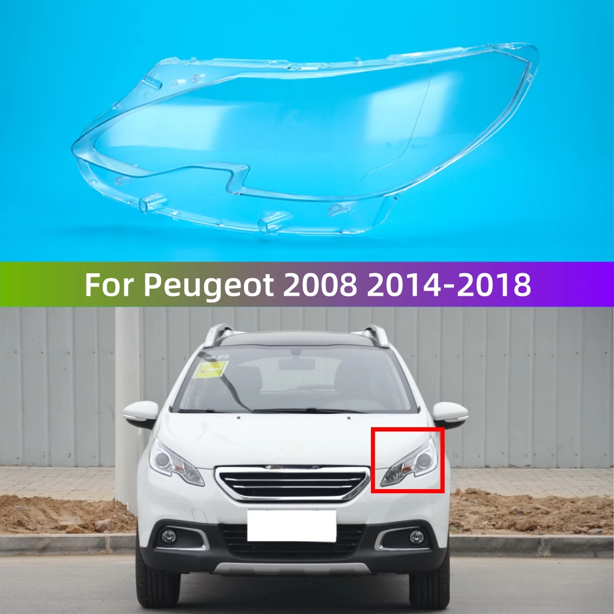 For Peugeot 2008 2014 2015 2016 2017 2018 Car Accessory Products Headlight Glass Replace The Original Lampshade
For Peugeot 2008 2014 2015 2016 2017 2018 Car Accessory Products Headlight Glass Replace The Original Lampshade