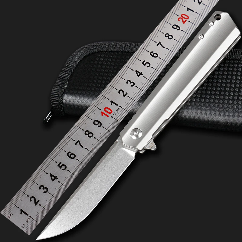 Outdoor tactical knife, titanium alloy folding knife, D2 steel knife, hunting, hiking, camping, hiking, survival, portable EDC p
Outdoor tactical knife, titanium alloy folding knife, D2 steel knife, hunting, hiking, camping, hiking, survival, portable EDC p