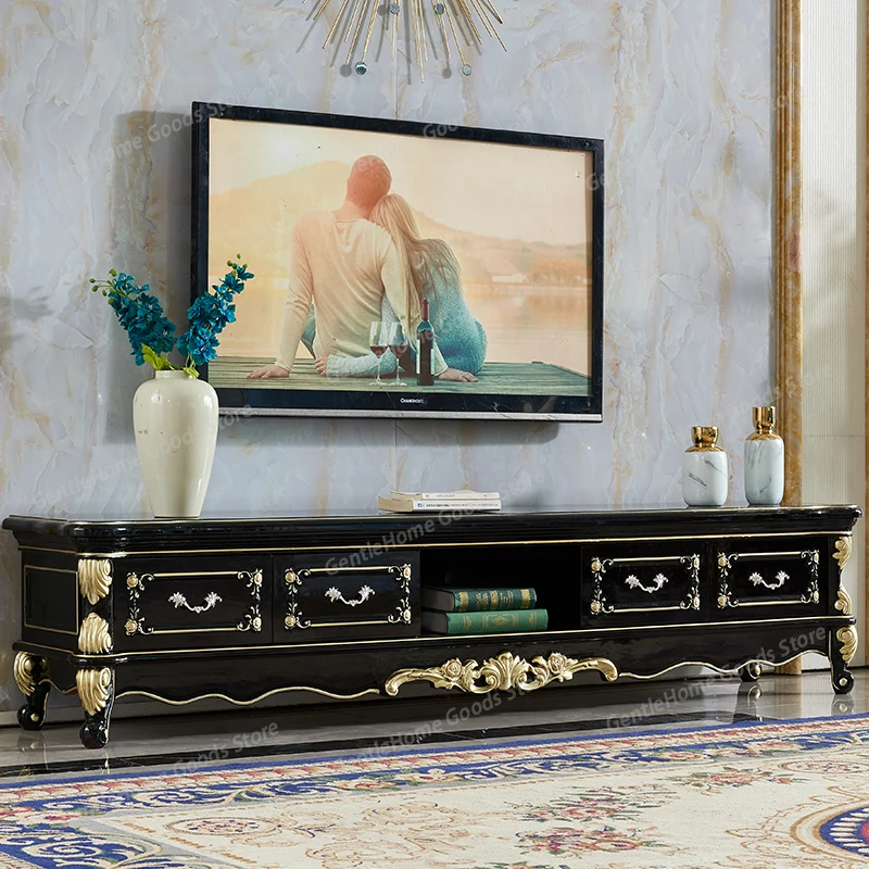 European solid wood luxury TV cabinet living room luxury entertainment center Tv table television rack supports home furniture
European solid wood luxury TV cabinet living room luxury entertainment center Tv table television rack supports home furniture