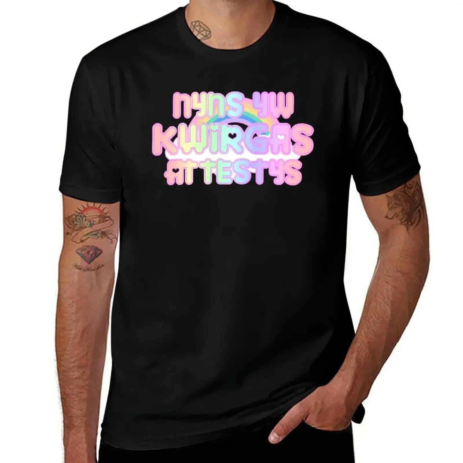 Nyns Yw Kwirgas Attestys - Queerphobia is Not Attested T-Shirt Personalized t-shirt kawaii clothes slim fit t shirts for men
Nyns Yw Kwirgas Attestys - Queerphobia is Not Attested T-Shirt Personalized t-shirt kawaii clothes slim fit t shirts for men