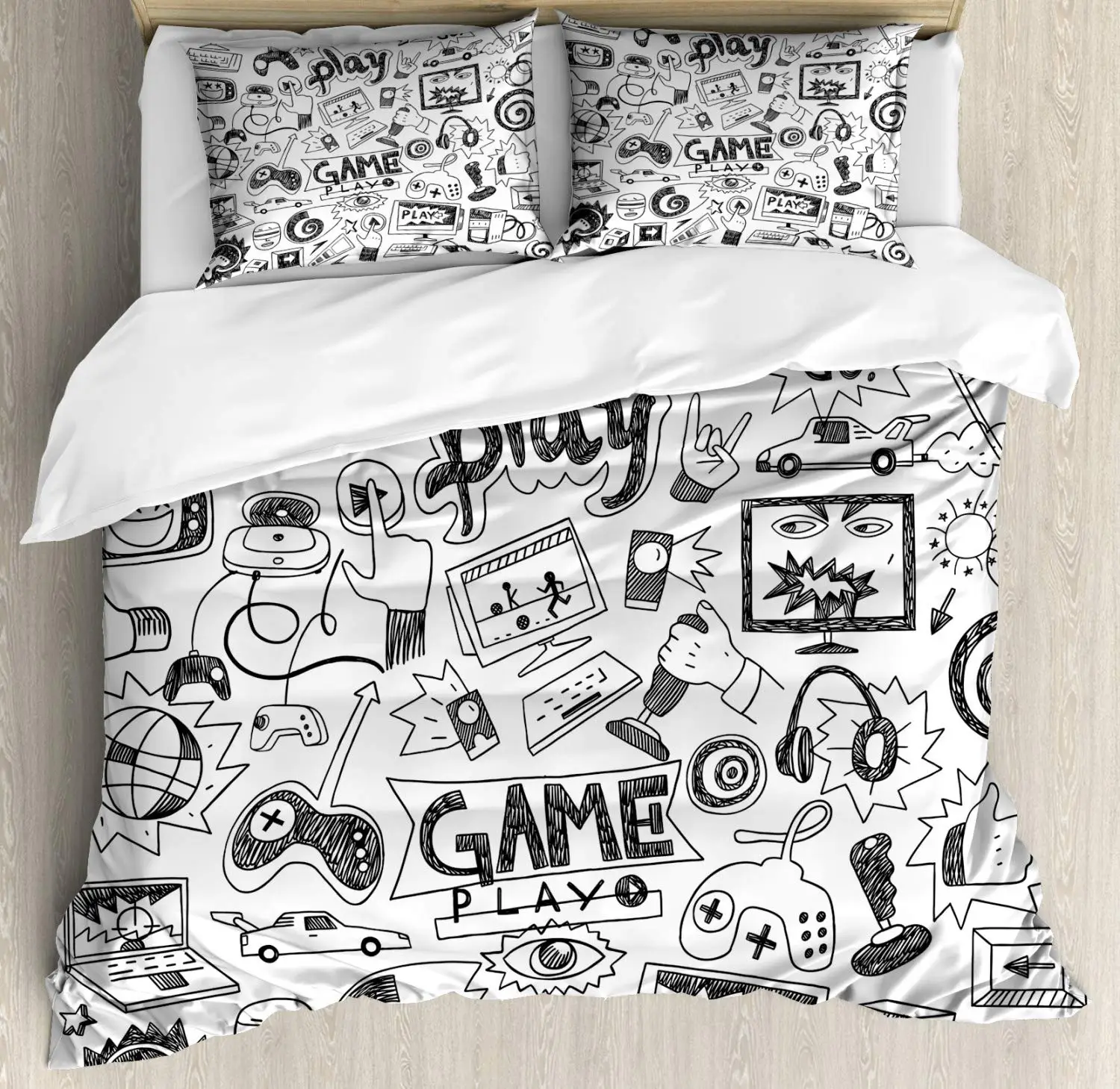 Gamepad Duvet Cover Modern Gamer Comforter Cover Full Queen Size Video Game Bedding Set Player Gaming Joystick Bedspread Cover
Gamepad Duvet Cover Modern Gamer Comforter Cover Full Queen Size Video Game Bedding Set Player Gaming Joystick Bedspread Cover