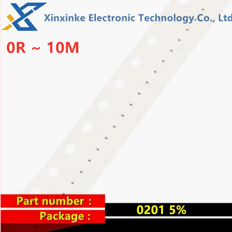 200PCS 0201 5% SMD Resistor 1/10W 0R ~ 10M 0R 1R 10R 100R 1K 10K 4K7 47K 100K 1M 4.7M 200/300/500/600ohm 9.1Ω 2.2R 120K 300K
200PCS 0201 5% SMD Resistor 1/10W 0R ~ 10M 0R 1R 10R 100R 1K 10K 4K7 47K 100K 1M 4.7M 200/300/500/600ohm 9.1Ω 2.2R 120K 300K