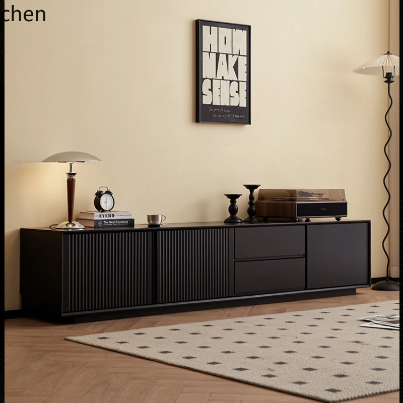HXL living room floor TV cabinet solid wood household small apartment floor cabinet background wall TV cabinet black
HXL living room floor TV cabinet solid wood household small apartment floor cabinet background wall TV cabinet black