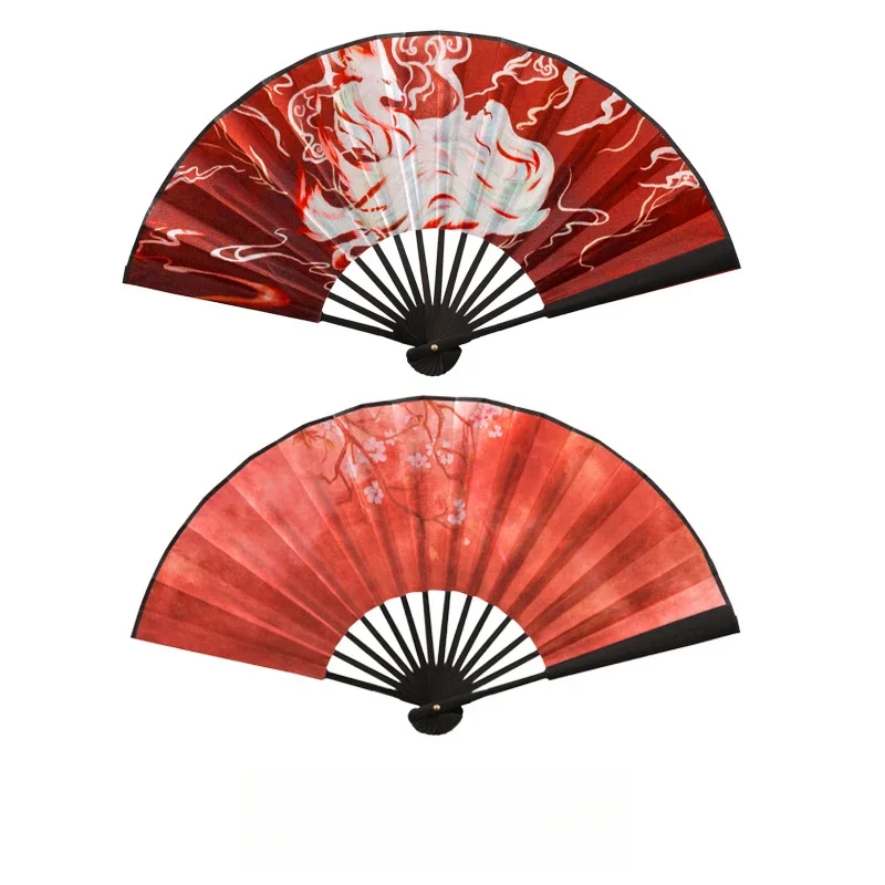 Nine-tailed Fox Hand Held Fan Retro Decorative Fan Hanfu Cheongsam Chinese Folding Fans Japanese Cosplay Home Room Decoration
Nine-tailed Fox Hand Held Fan Retro Decorative Fan Hanfu Cheongsam Chinese Folding Fans Japanese Cosplay Home Room Decoration