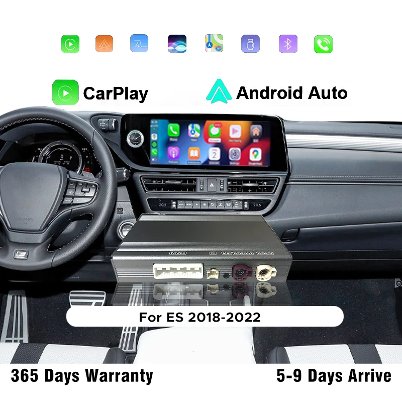 Wireless CarPlay Android Auto Box for Lexus ES 2013-2022 | Fast Boot 3s | Retain OEM Buttons | Screen Mirroring | Plug & Play 
Wireless CarPlay Android Auto Box for Lexus ES 2013-2022 | Fast Boot 3s | Retain OEM Buttons | Screen Mirroring | Plug & Play