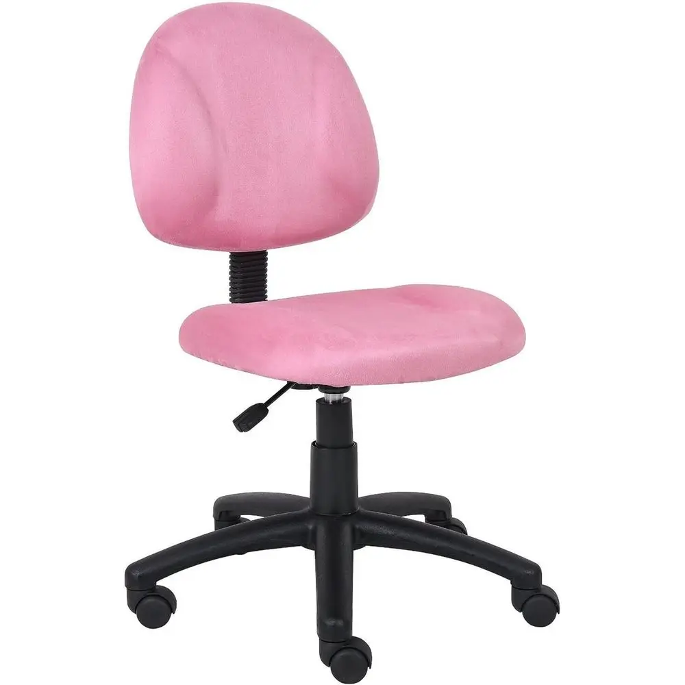 Luxury Ergonomic Deluxe Microfiber Task Chair in Pink without Armrests
Luxury Ergonomic Deluxe Microfiber Task Chair in Pink without Armrests