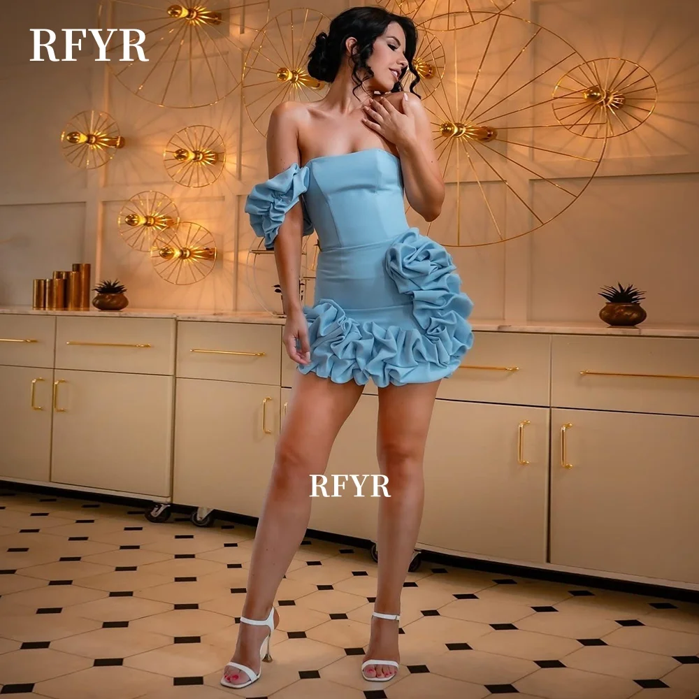 RFYR Mind Prom Dress Off Shoulder Evening Party Dress with Ruffles Women Gala Dress with Pleats for Princess فساتين مناسبة رسمية
RFYR Mind Prom Dress Off Shoulder Evening Party Dress with Ruffles Women Gala Dress with Pleats for Princess فساتين مناسبة رسمية