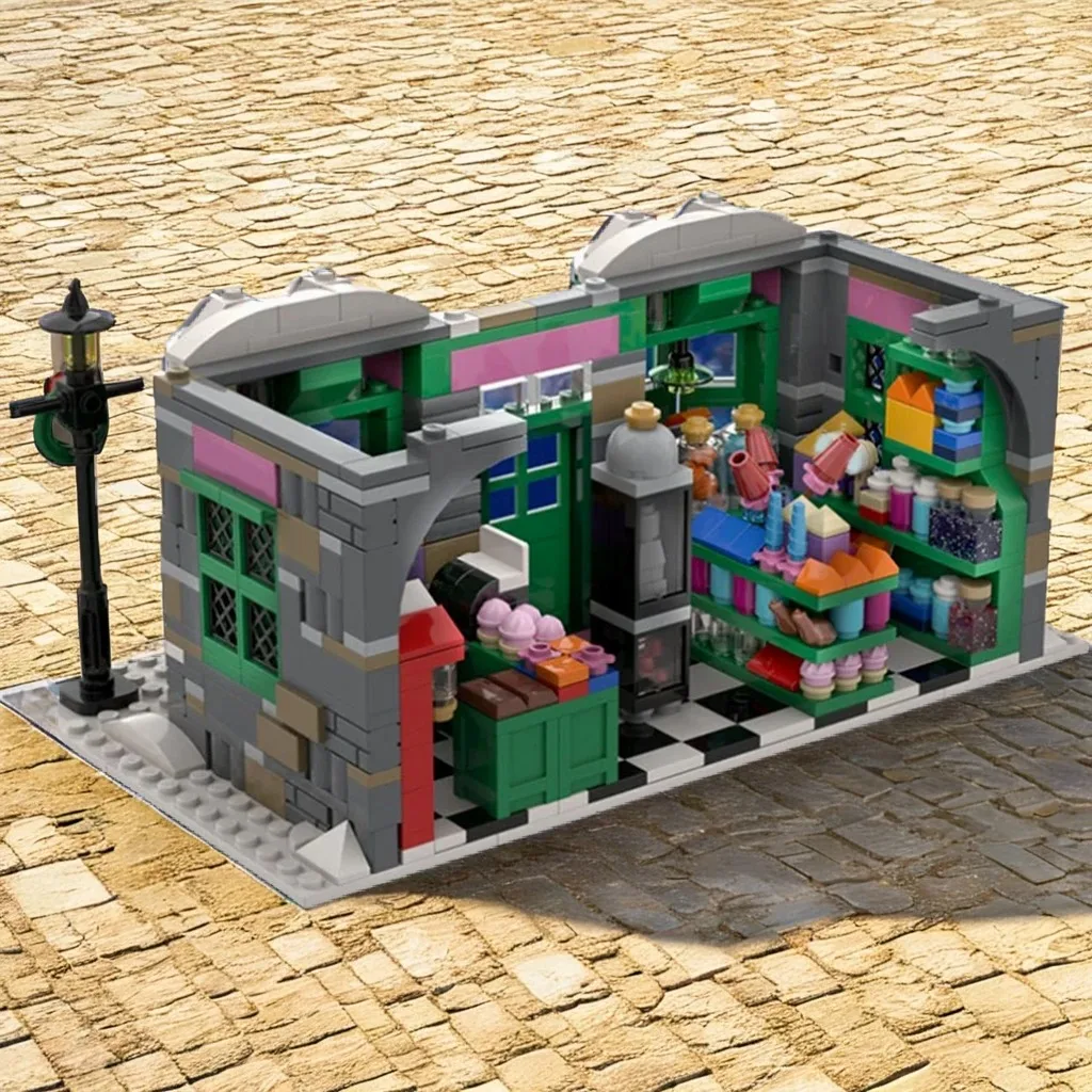 1266 шт. Honeydukes Hogsmeade зимняя деревня MOC Гарри конфеты магазин образование здание блоки «сделай сам» игрушки на день рождения подарок
1266 шт. Honeydukes Hogsmeade зимняя деревня MOC Гарри конфеты магазин образование здание блоки «сделай сам» игрушки на день рождения подарок