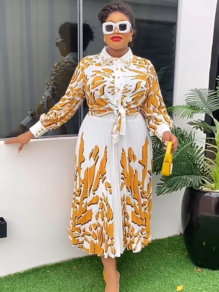 Plus Size Africa Clothing Elegant Women Party Evening Dresses Chiffon Long Sleeve Shirt And Skirt Two Piece Set Dashiki Outfits
Plus Size Africa Clothing Elegant Women Party Evening Dresses Chiffon Long Sleeve Shirt And Skirt Two Piece Set Dashiki Outfits