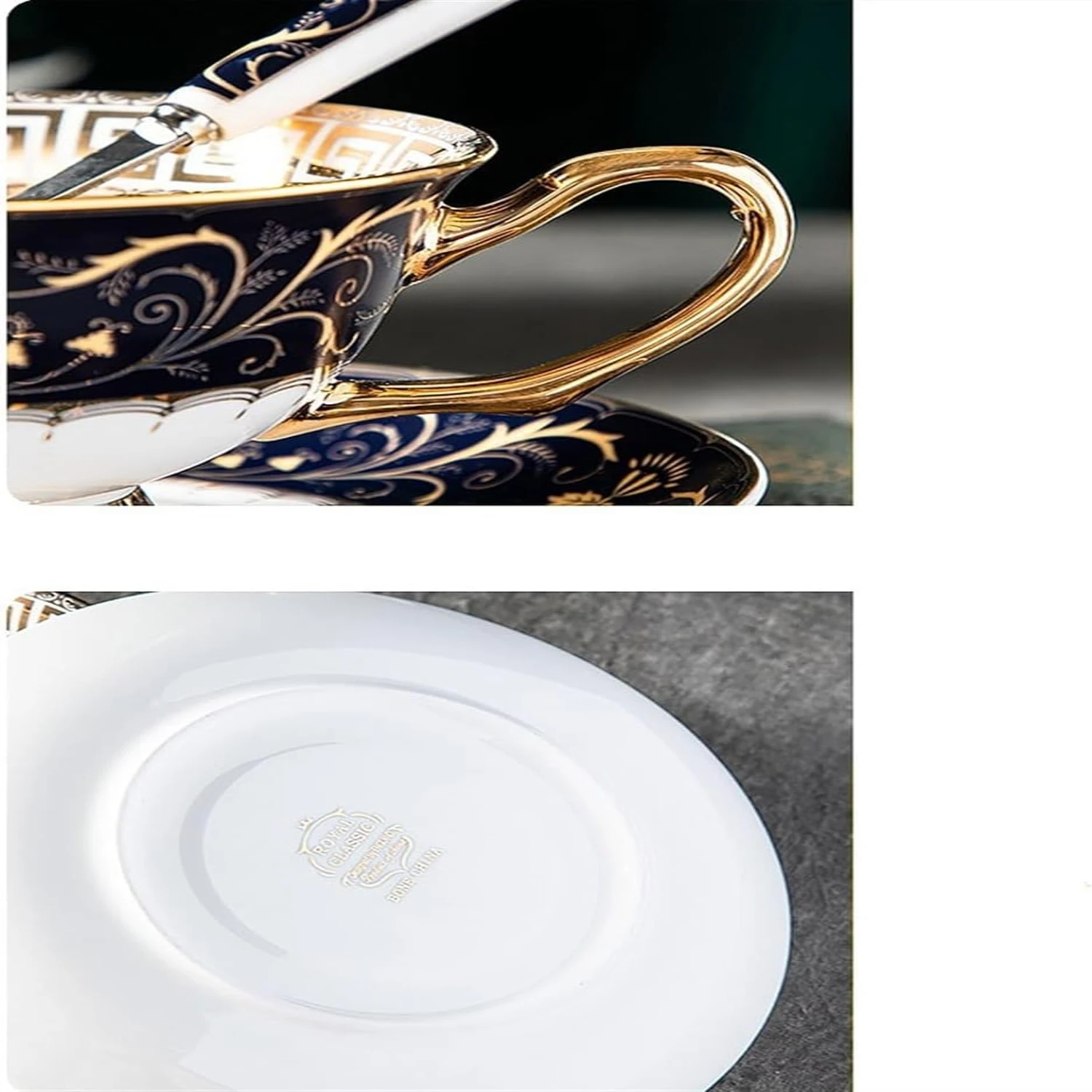 Exquisite High-grade European Style Retro Cute Bone China Tea and Coffee Mug Set - Yuqing2022 Big Office Tea Cup with Ceramic Cu
Exquisite High-grade European Style Retro Cute Bone China Tea and Coffee Mug Set - Yuqing2022 Big Office Tea Cup with Ceramic Cu